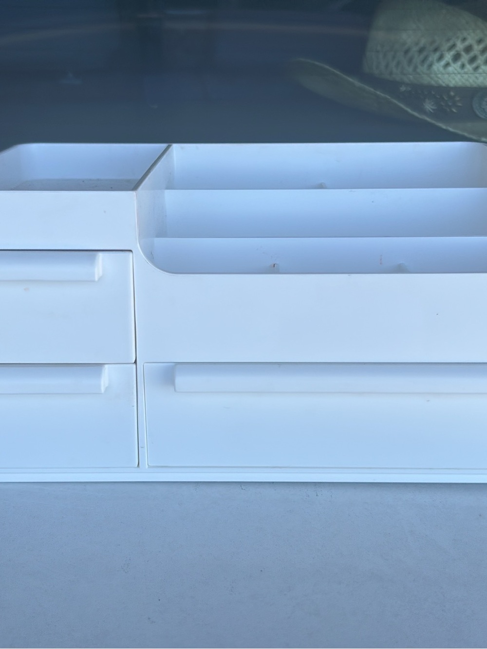 White Desk Organizer with Drawers - Home Storage & Organization